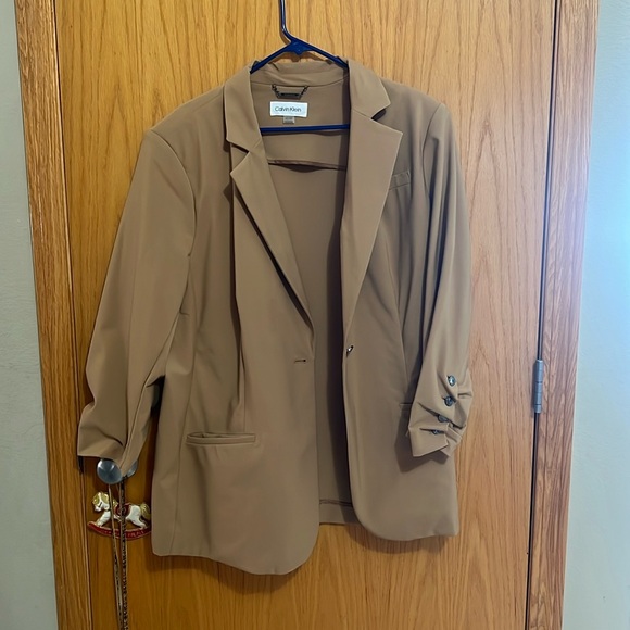 Calvin Klein Light Brown Blazer - Picture 1 of 5
